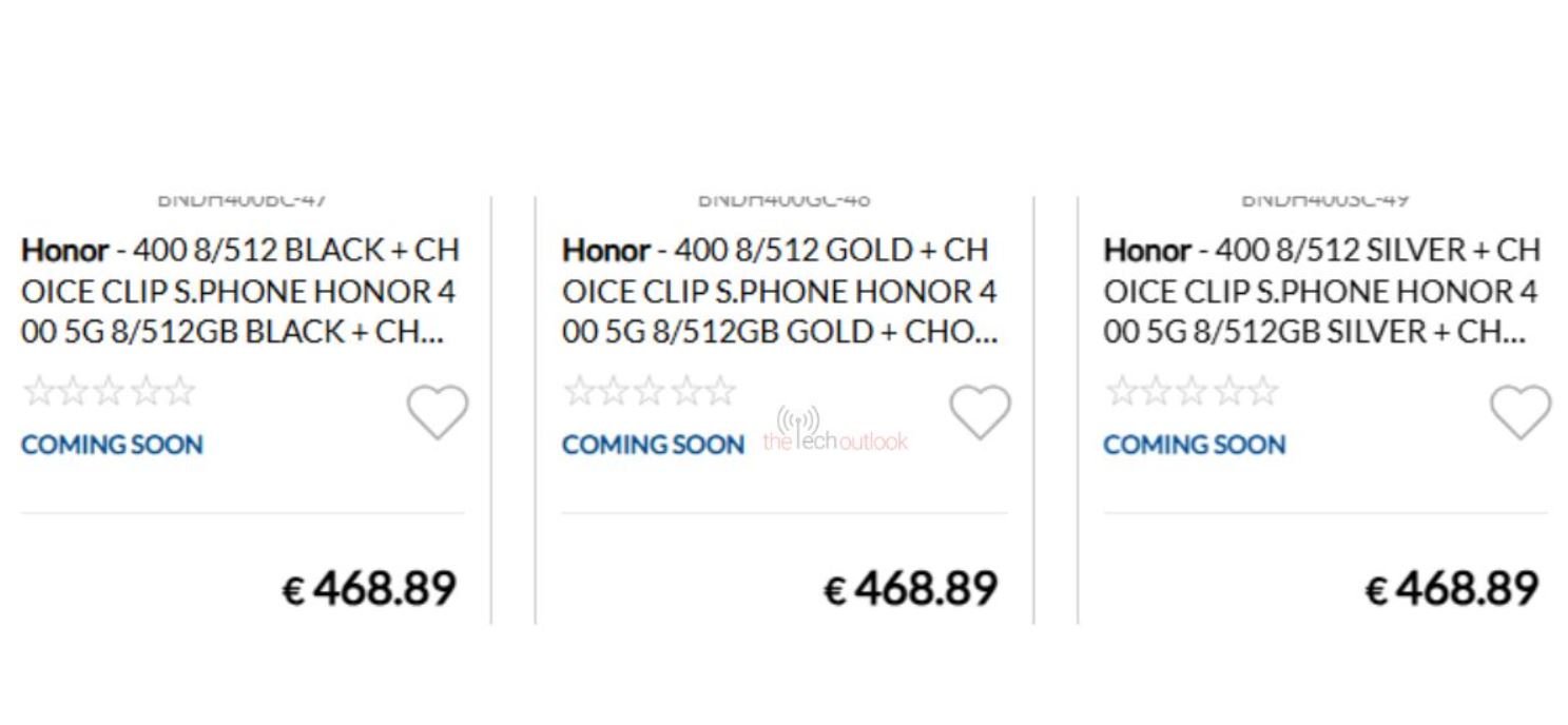 Honor 400 Price