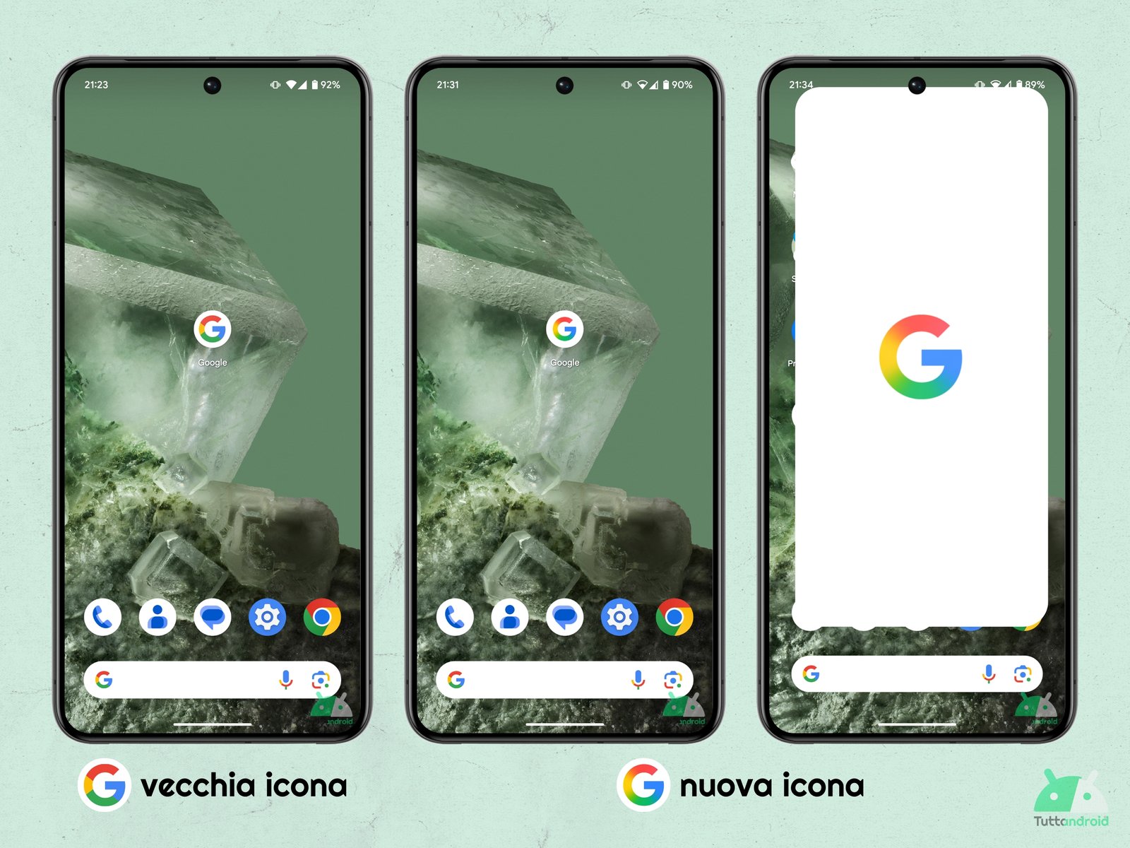 Google app V16.18.37 Beta - New Big G Tta icon