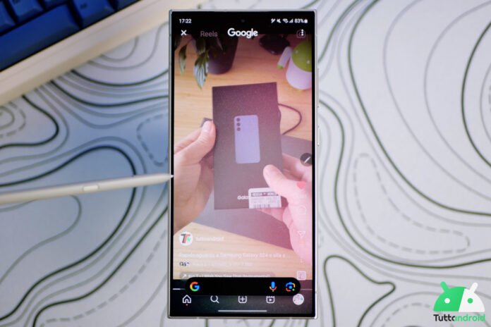 Samsung Galaxy S24 Ultra cerchia e cerca TTA