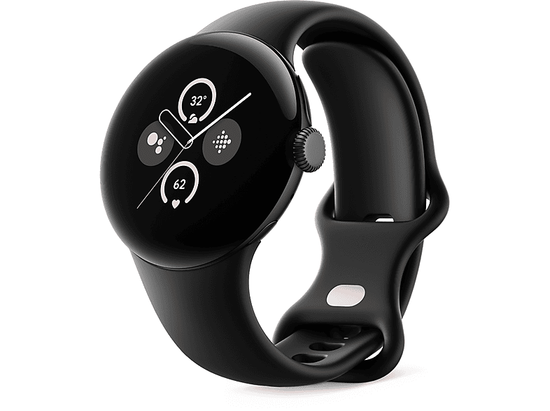 Google Pixel Watch 2 WiFi/BT smartwatch, Matte Black/Obsidian