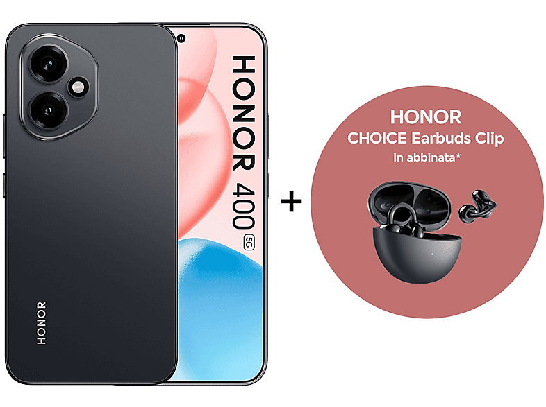 Honor 400 + Choice Earbuds Clip, 512 GB, Black