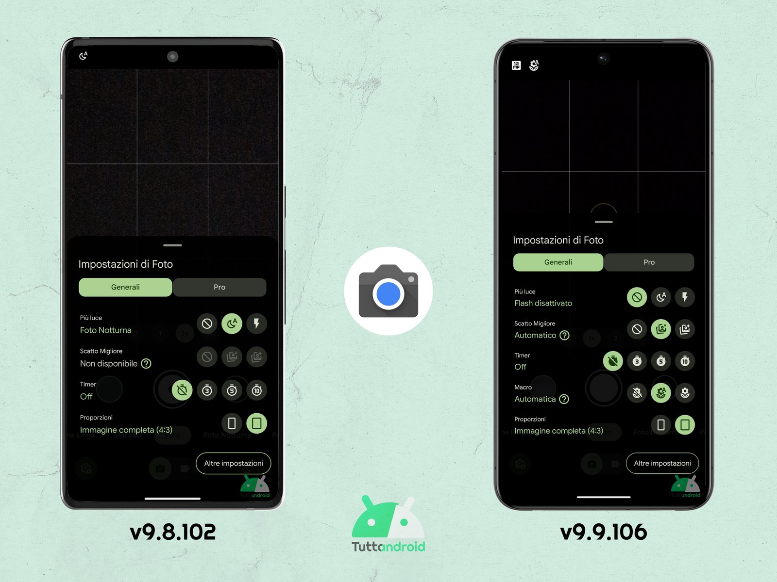 Pixel V9.9.106 Updated camera - TIMER magazine options