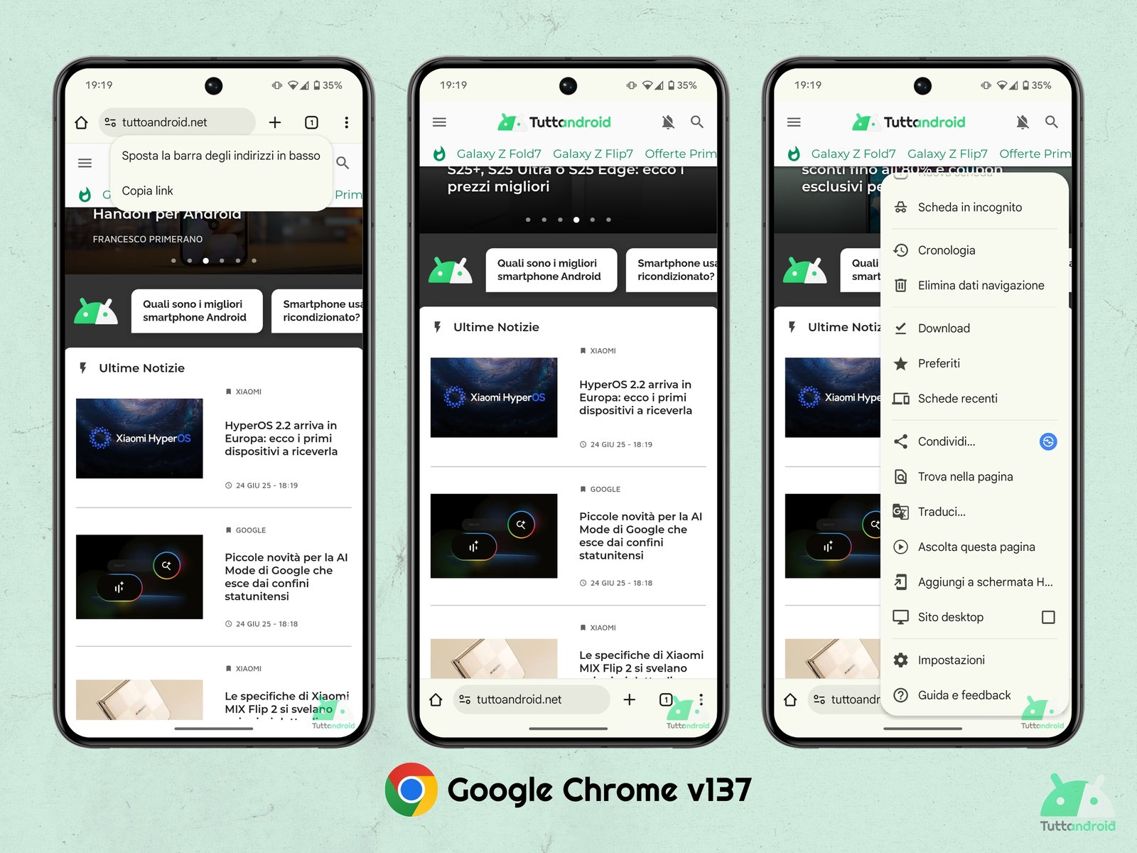 Google Chrome V137 - Below Bass bar