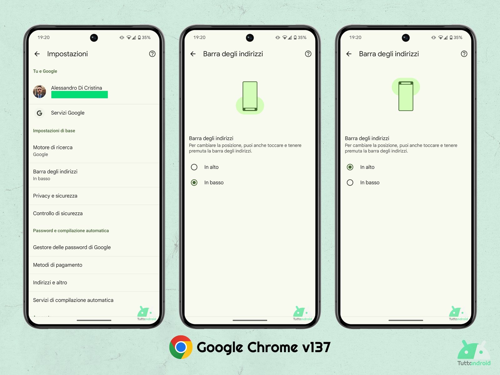 Google Chrome V137 - Below Bass bar