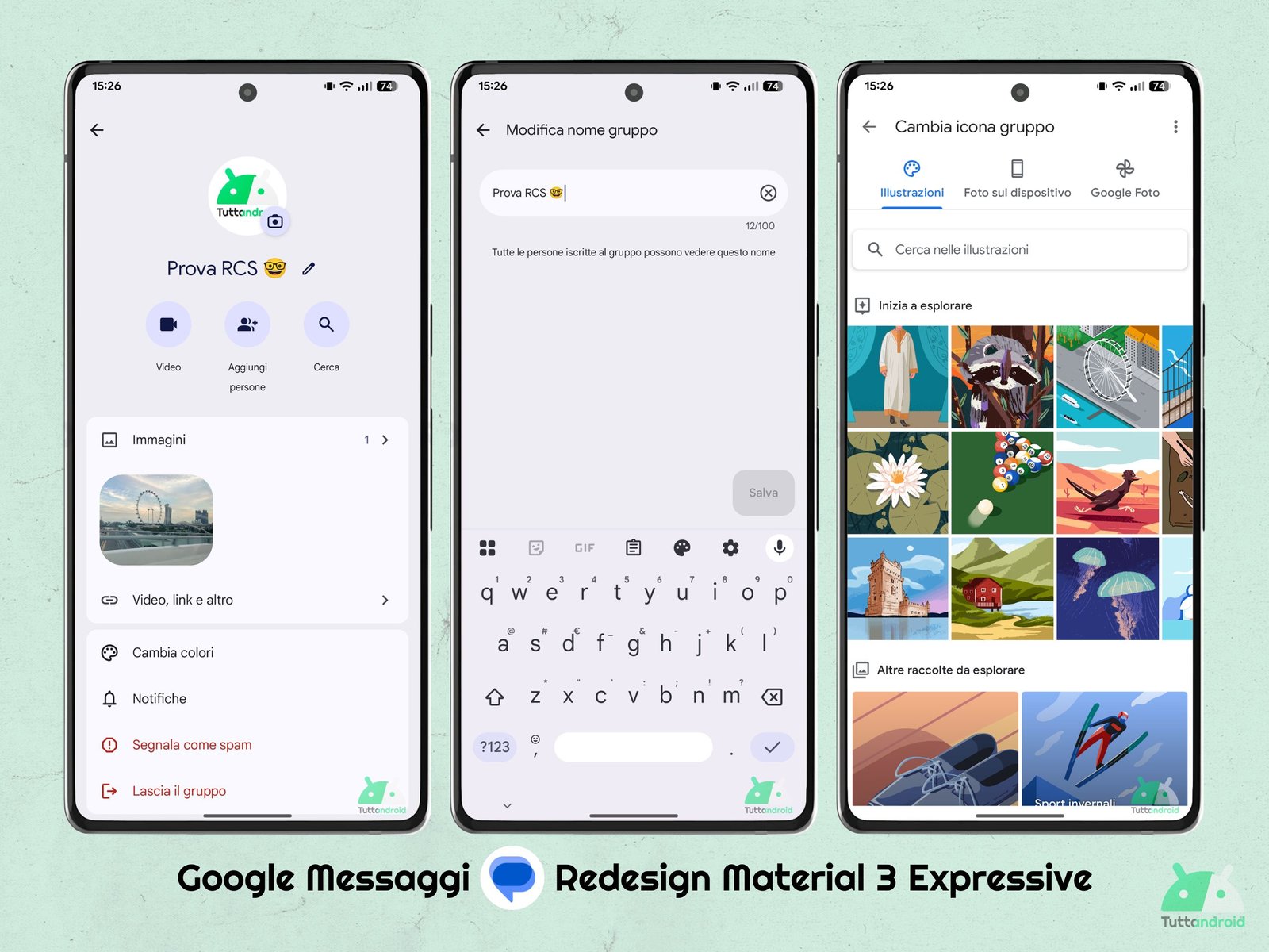 Google Messages V202505602_05_RC00 Beta - Redesign Material 3 Expressive - Info Chat of Group