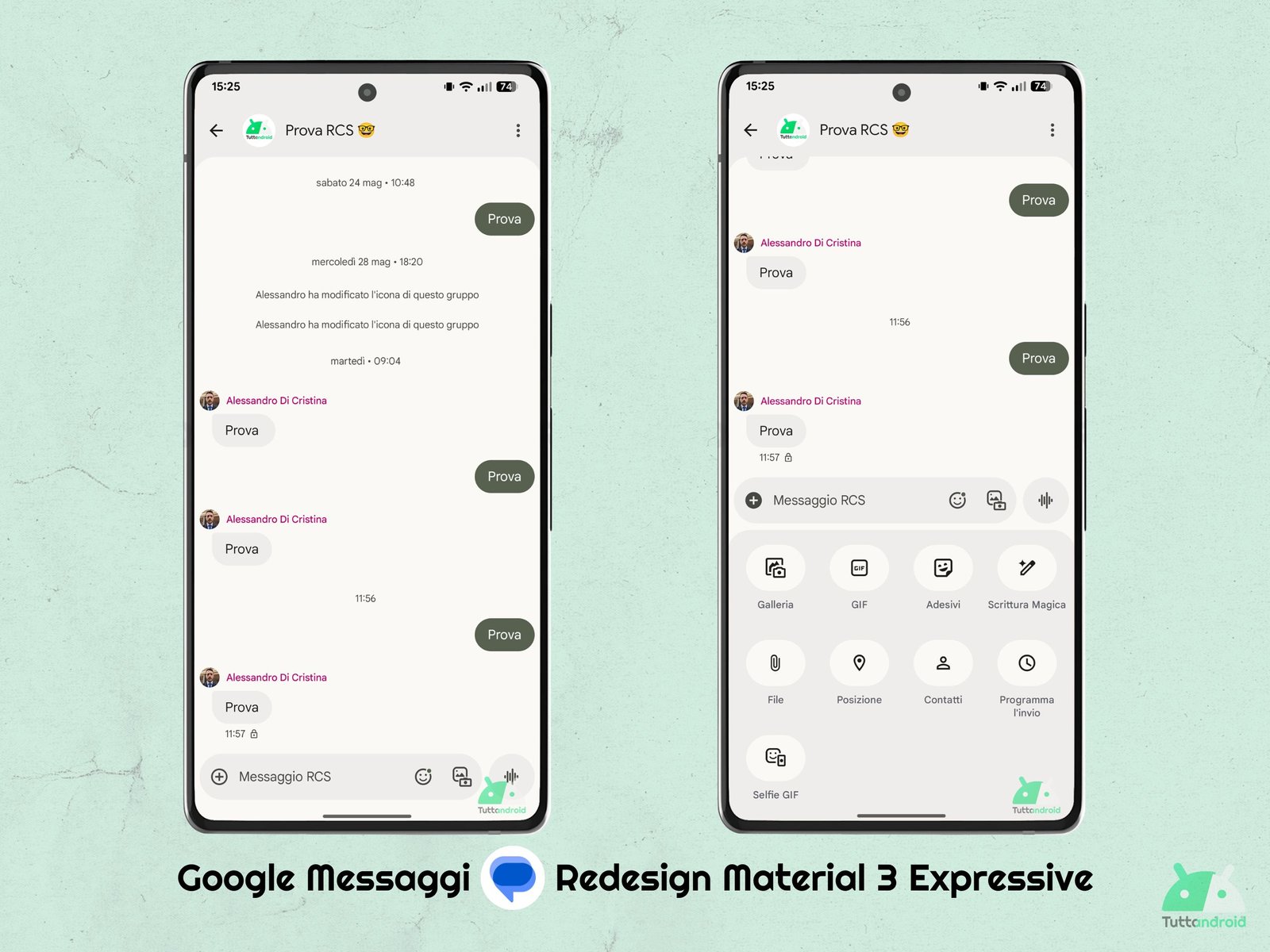 Google Messages V202505602_05_RC00 Beta - Redesign Material 3 Expressive - Single Chat