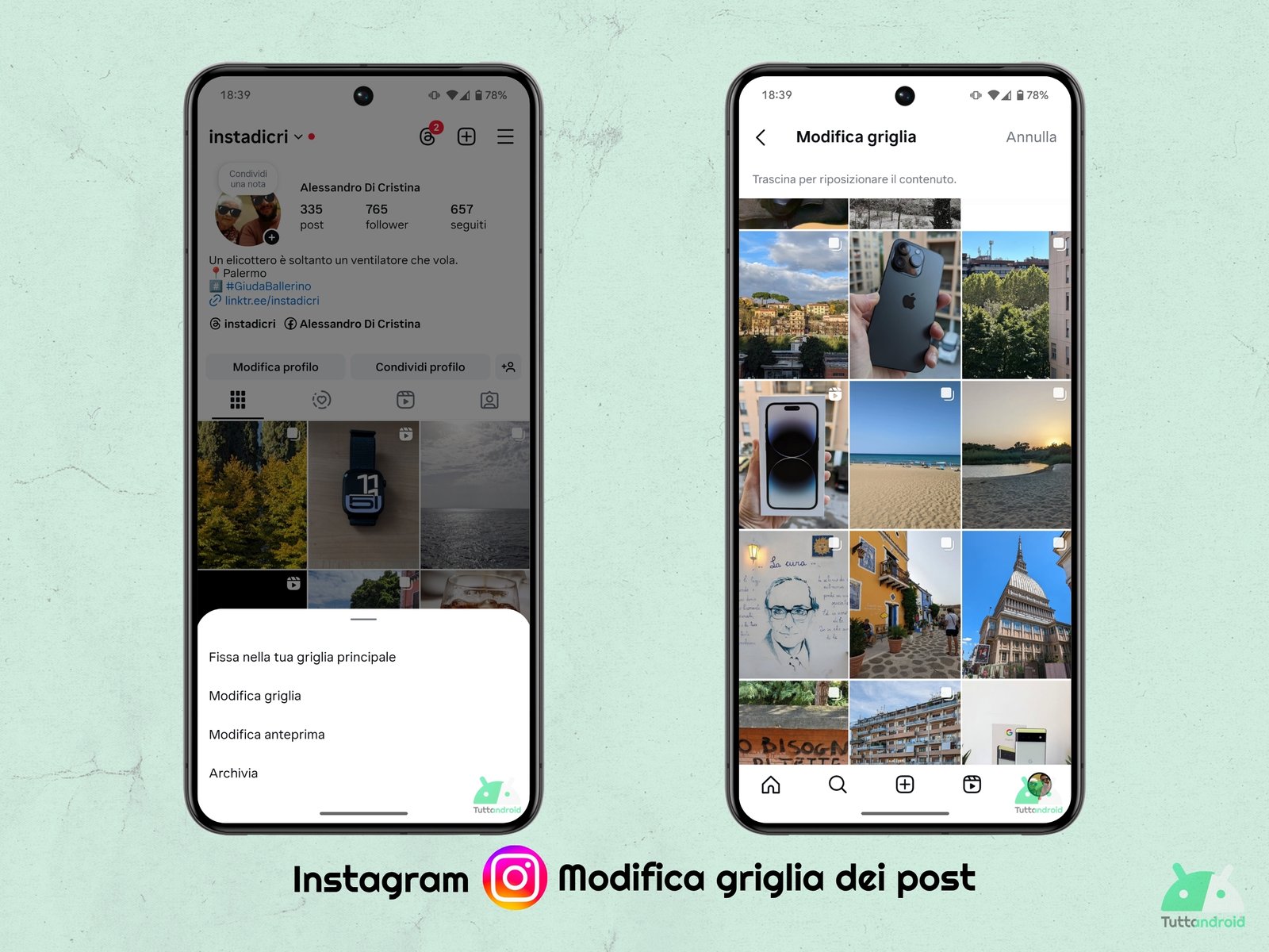 Instagram - Rollout modification of post grid