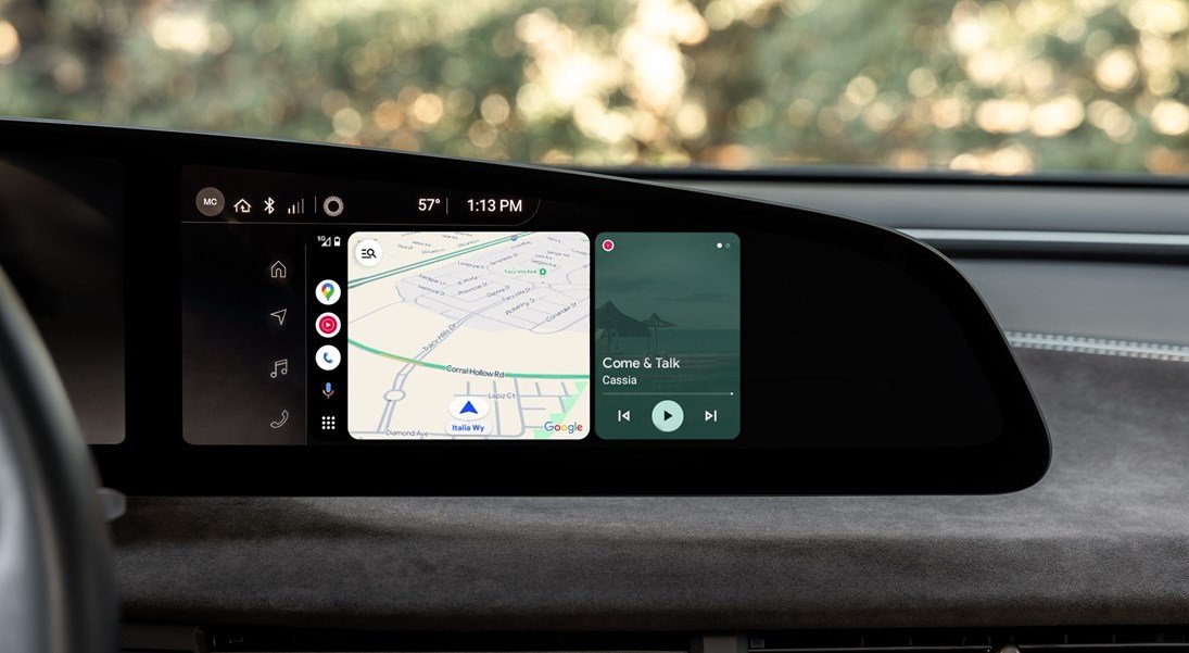 Lucid Air - Glass Display - Android Auto