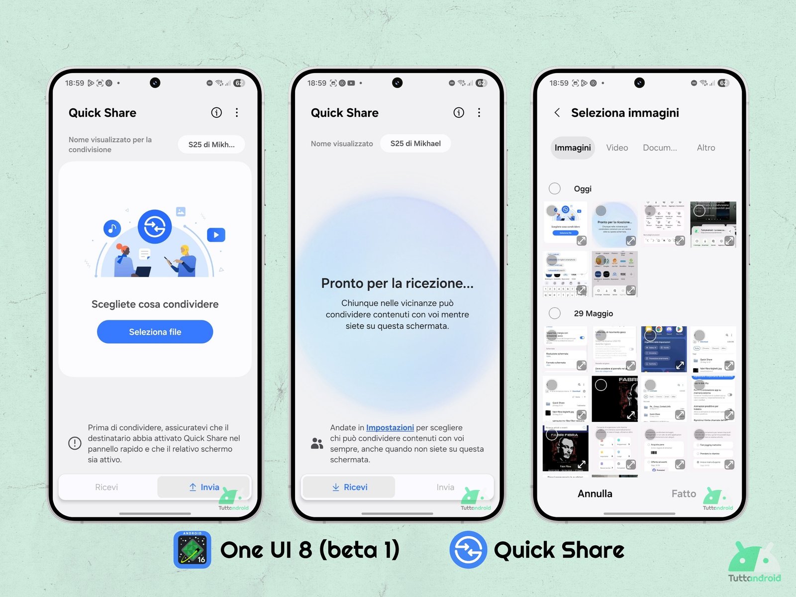 Samsung One UI 8 - Beta 1 - Quick Share