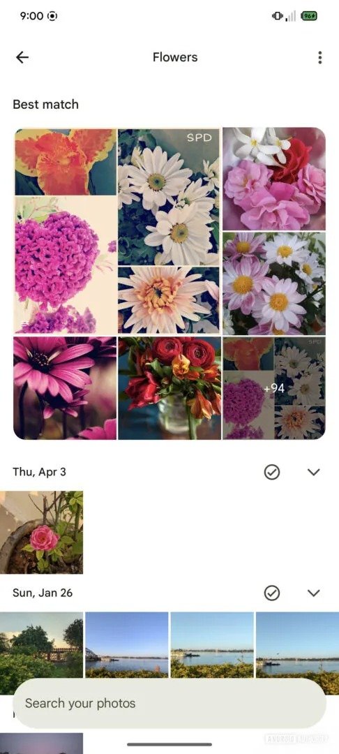 Google photo Redesign Results Search Material 3 Expressive