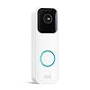Blink Video Doorbell | Bidirectional audio, HD video, long battery life, movement detection, bell notifications in the app, it works with Alexa (white)