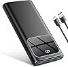 Power Bank, 10000mAh PowerBank quick charging with USB-C external battery entrance and output, portable charger LED display for iPhone 15/14/13/12/pro/