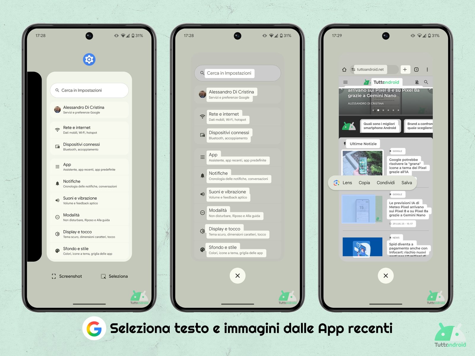 Five useful functions of Google Pixel - 05 Recent Apps - Image Text Selection