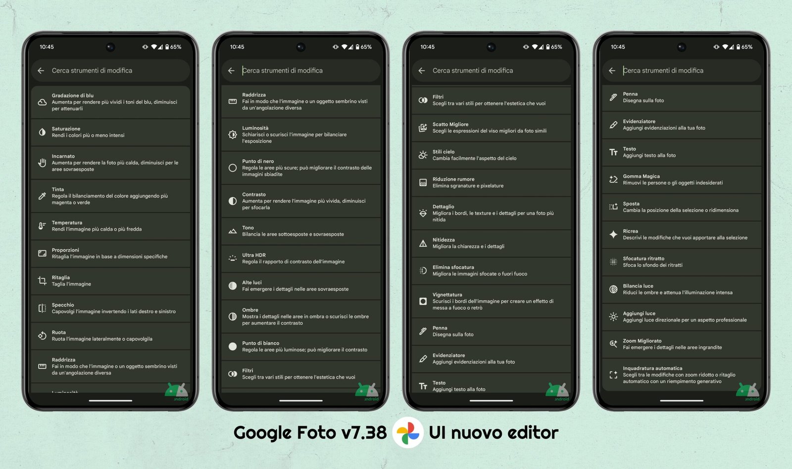 Google Photo V7.38 - UI New Editor