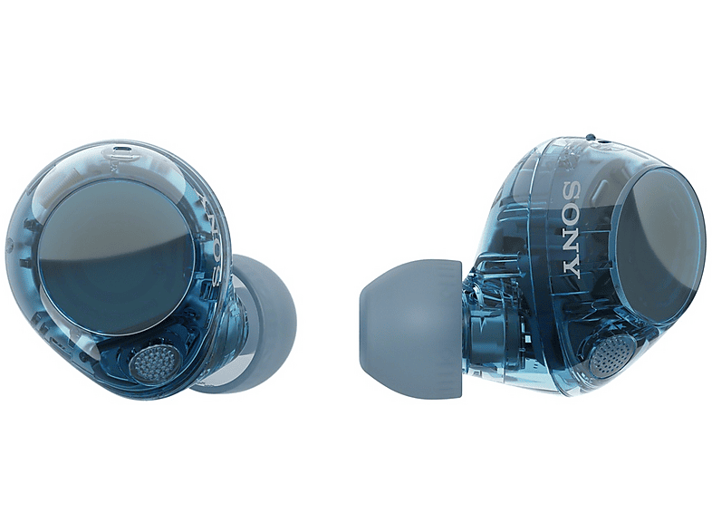Sony WFC710NL wireless earphones, Glass blue