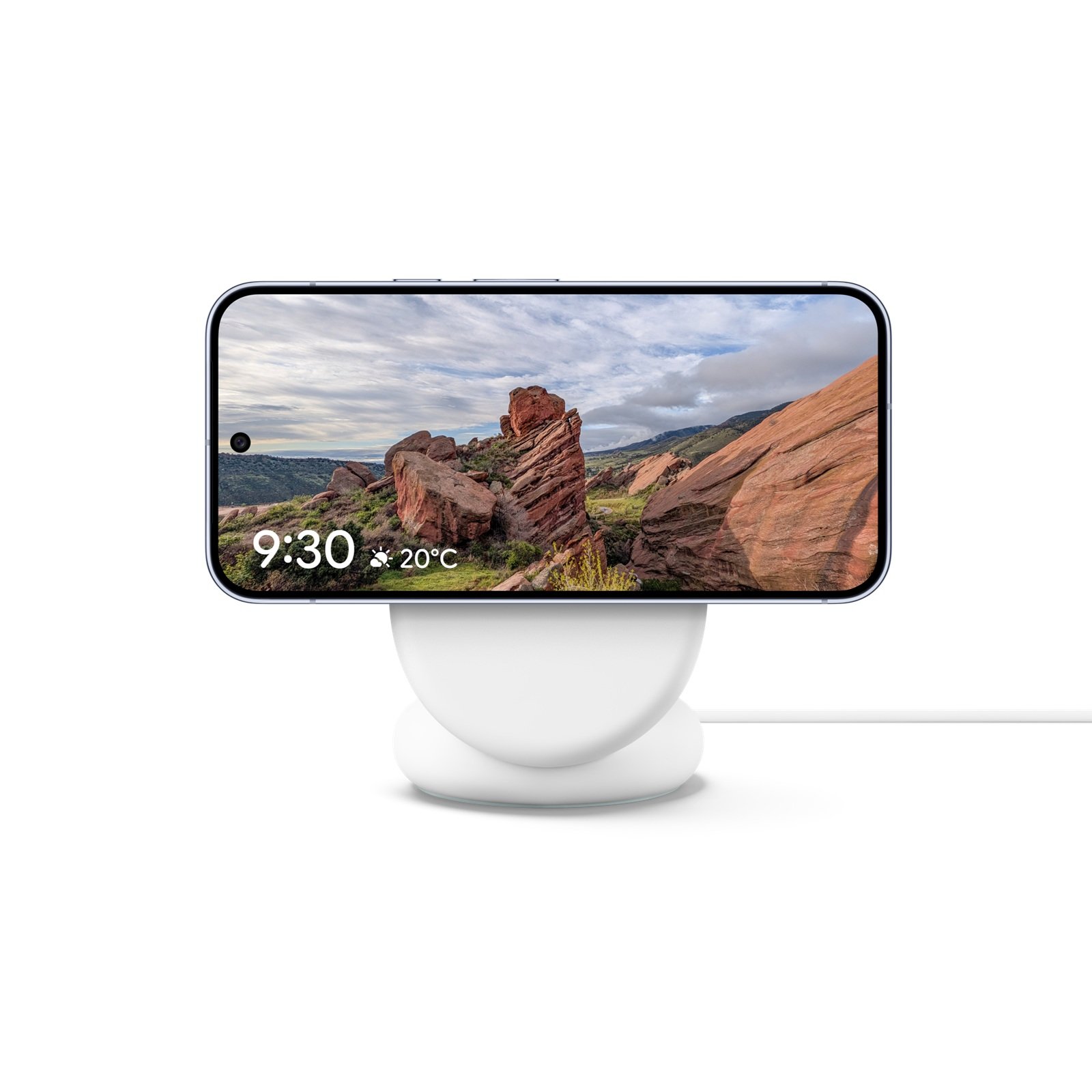 Google Pixel 10 Pro XL - Salvassermo on the Pixelsnap charger with support