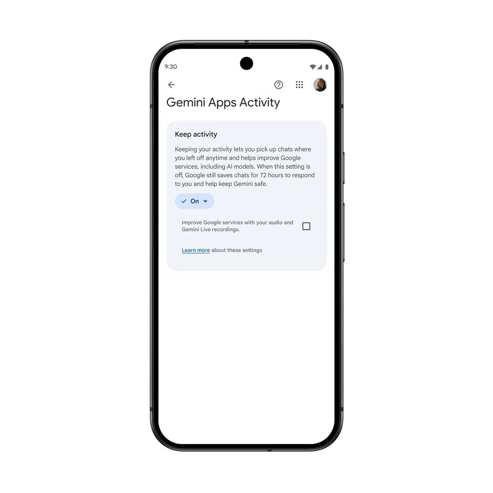 Gemini App - New Settings use of official data