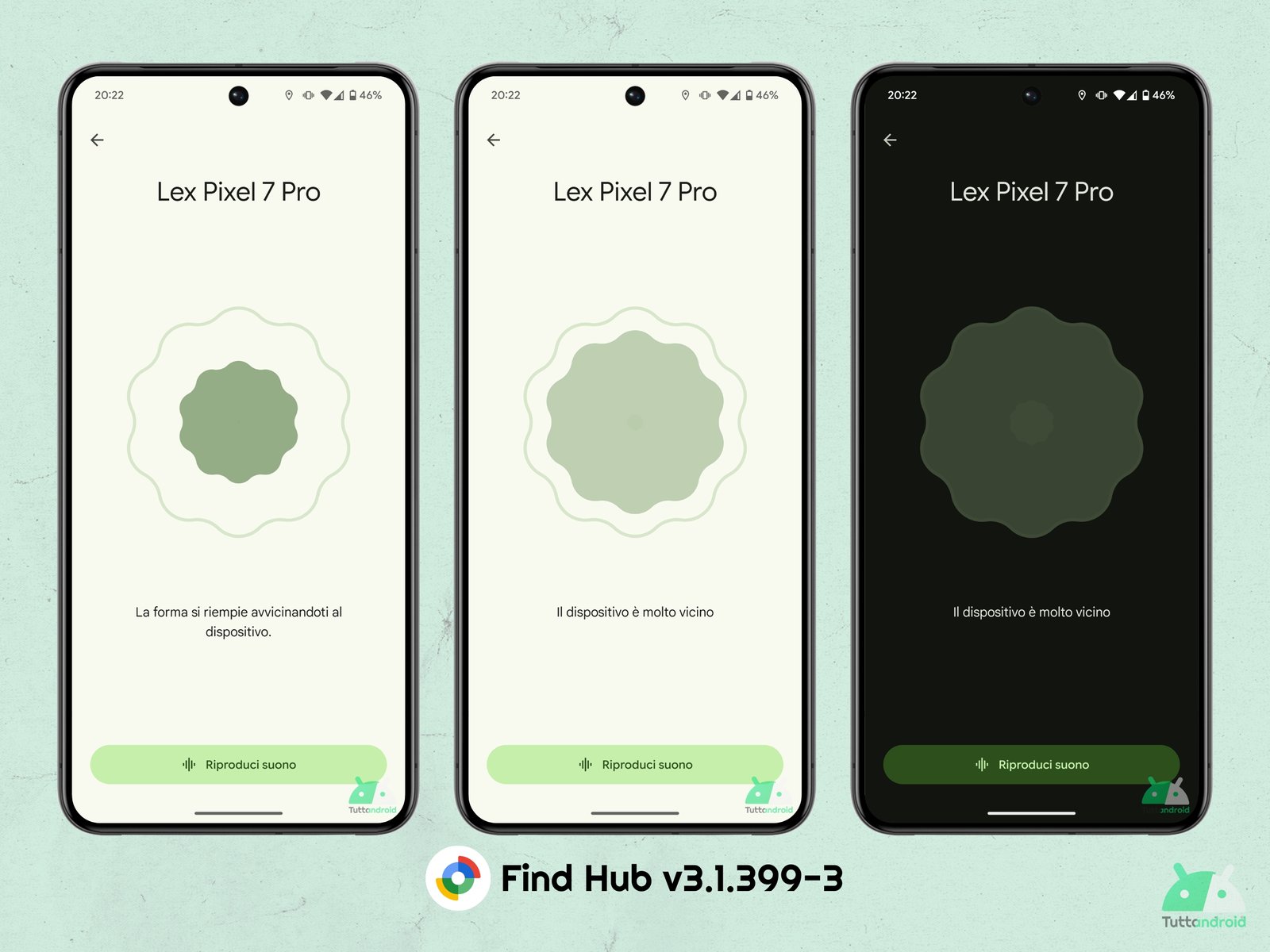 Google Find Hub - New UI with M3E elements