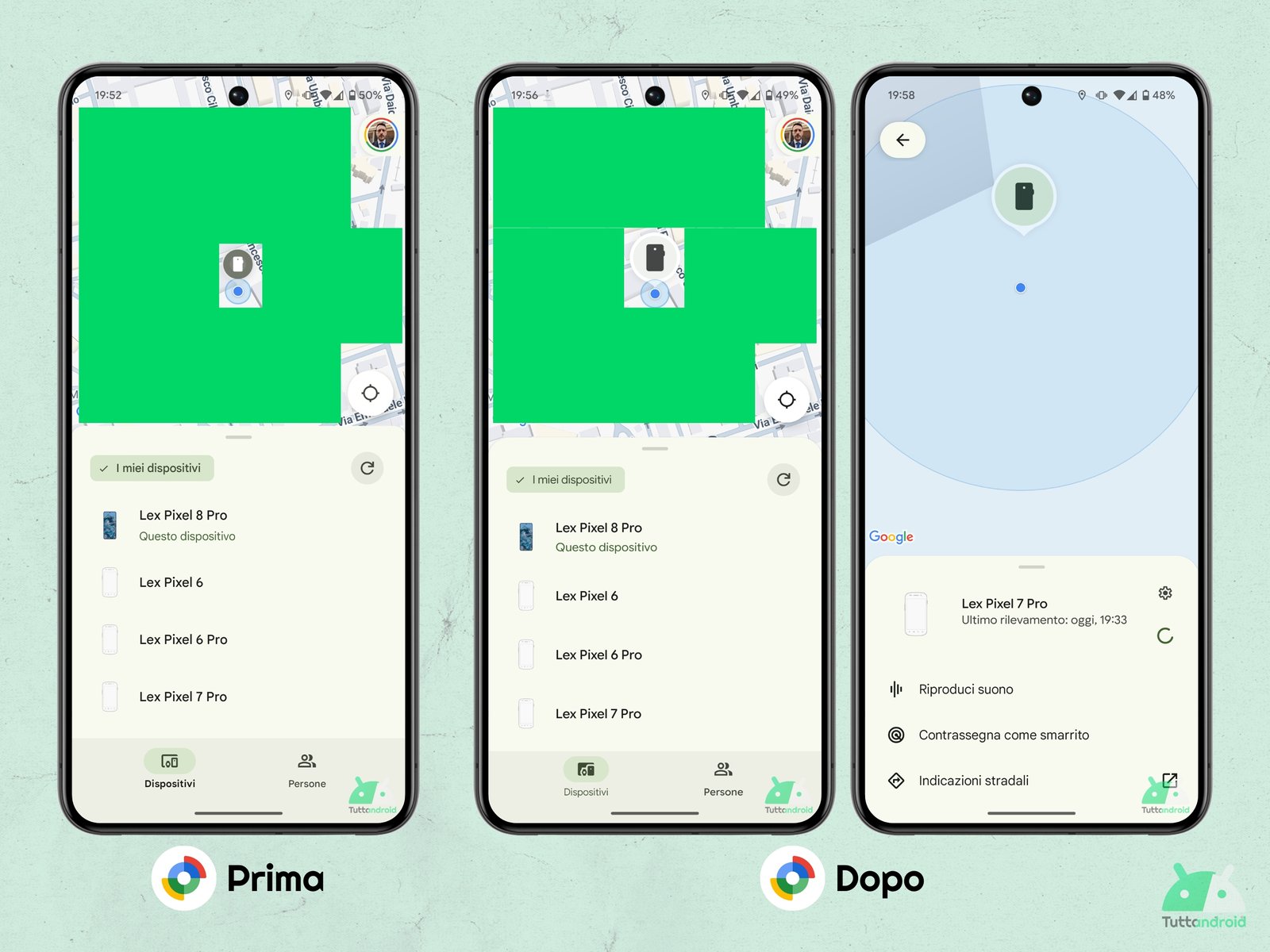 Google Find Hub - New UI with M3E elements