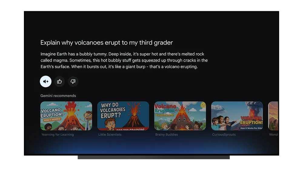 Gemini on Google official TV