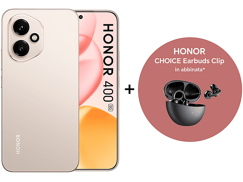 HONOR 400 + CHOICE Earbuds Clip, 512 GB, GOLD