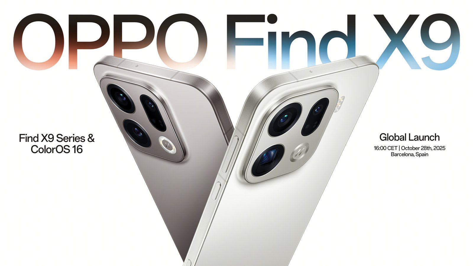 OPPO Find X9 Series Global Launch Hero