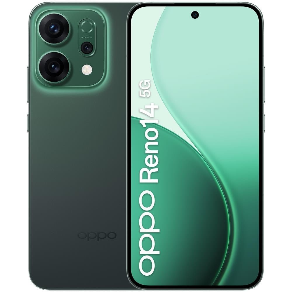 Oppo Reno 14 5G Green 512GB Memory 12GB Ram Display 6.59” 50Mpx Luminous Green