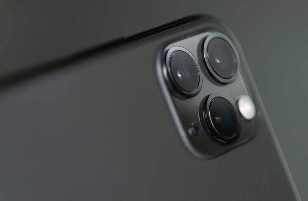 Camera of an iPhone phone