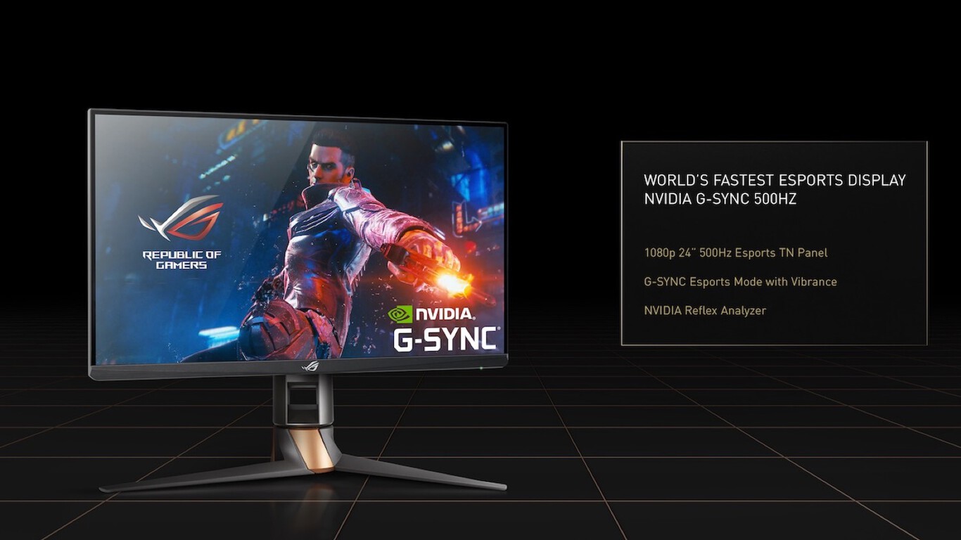 Nvidia Geforce Rtx Computex 2022 Asus 500hz Gsync Gaming Monitor