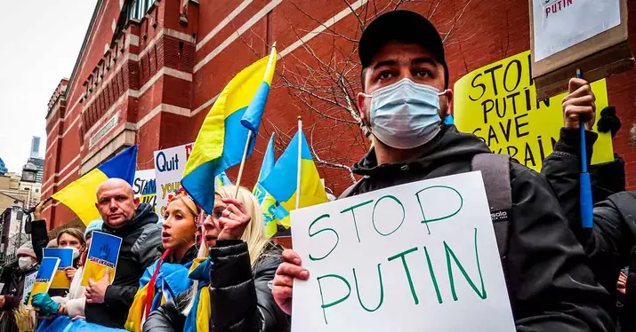 Demonstration for peace in Ukraine