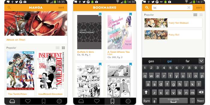 Apps to read manga on Android