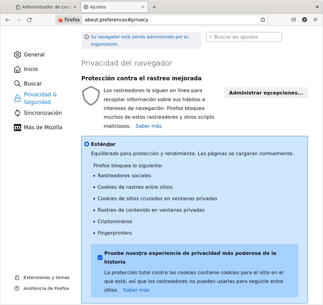 Total Cookie Protection in Firefox for Linux