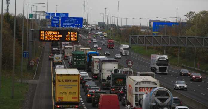 dublin traffic breakdown on m50 causing delays for motorists as it happened