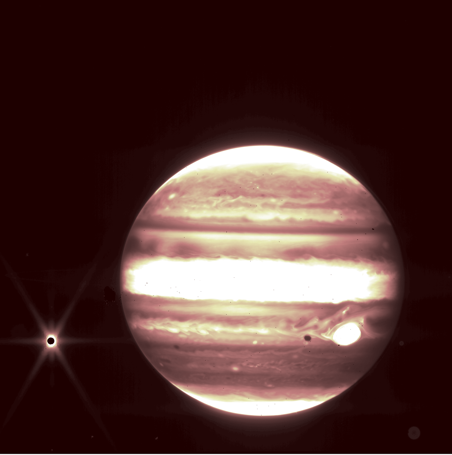 Photo of Jupiter made by the James Webb Telescope.  (photo: NASA)