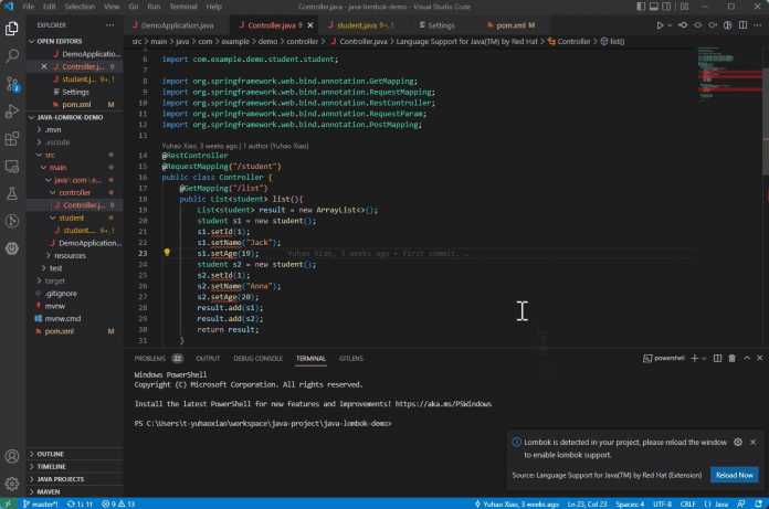 Java on Visual Studio Code: July update adds support for Project Lombok. 