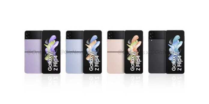 samsung galaxy z flip 4, all the colors revealed by