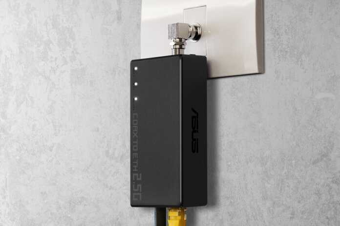 This Asus device turns your home antenna cable into a fast 2.5 Gbps Ethernet network
