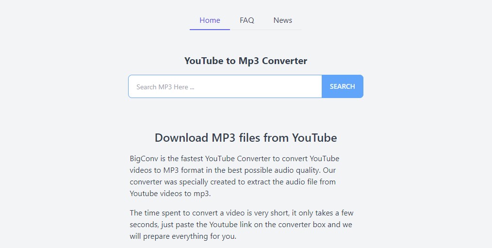 BigConv YouTube to Mp3 Converter (Capture)