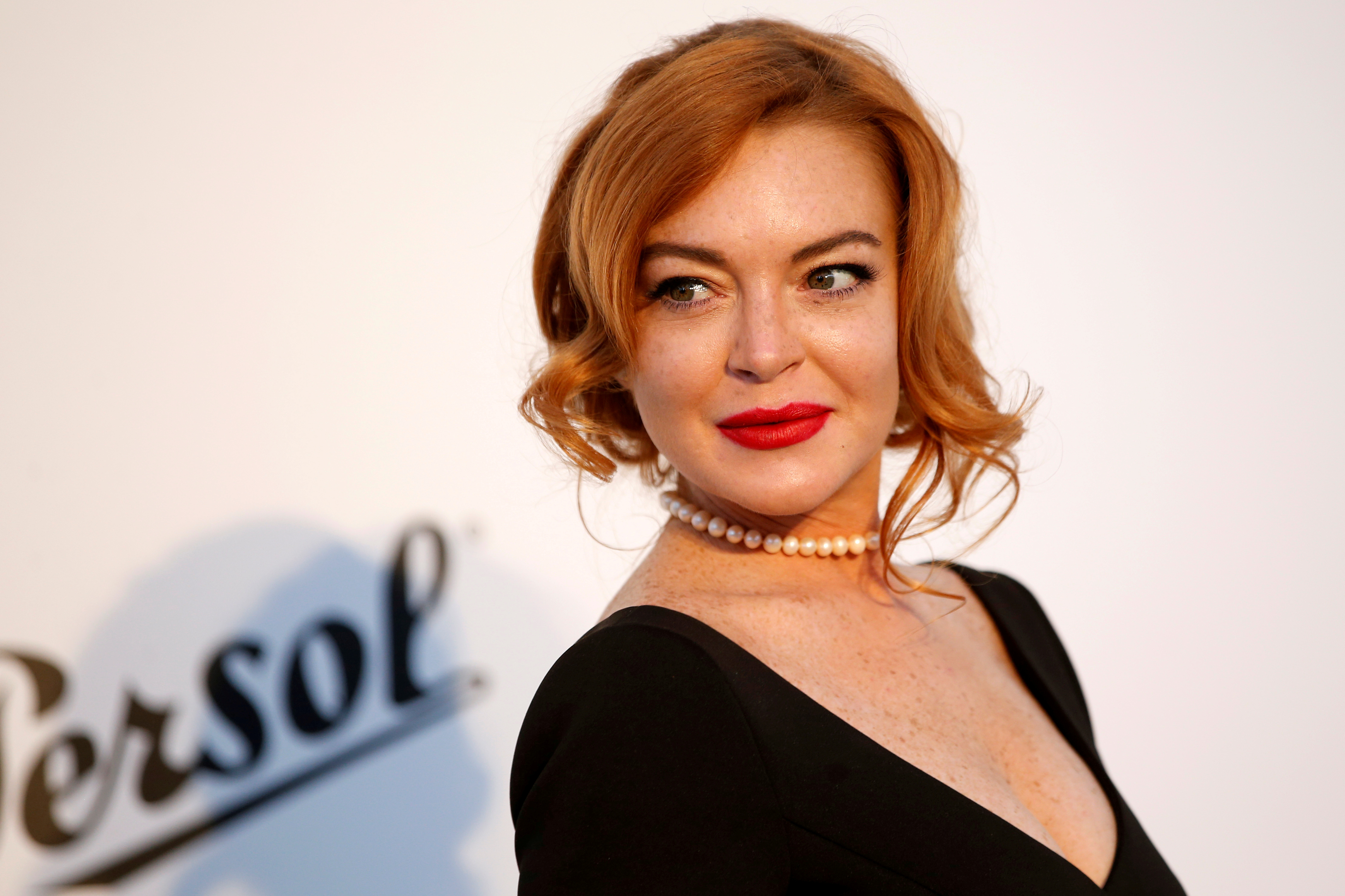   Lindsay Lohan will be the partner of Chord Overstreet in "Falling for Christmas".  (REUTERS)