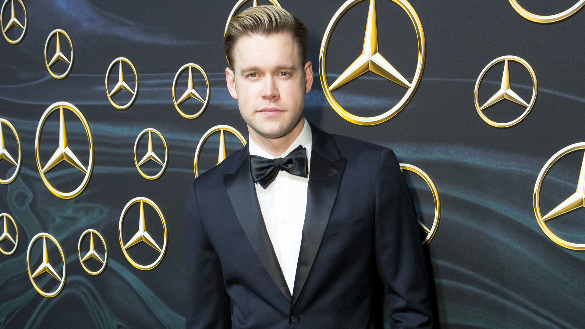Chord Overstreet, American actor, singer, and musician, male lead in "Falling for Christmas."  (AFP)
