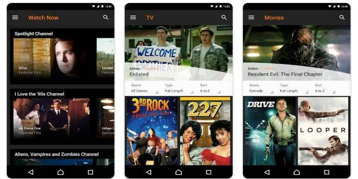 Legal apps to watch movies for free