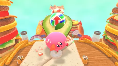 Kirby's Dream Buffet Review: a party game between Monkey Ball and Fall Guys
