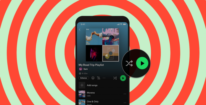 spotify buttons for play and shuffle are separated.png