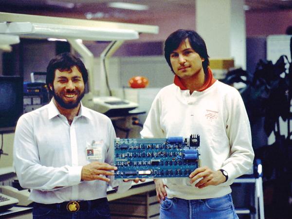 Steve Jobs and Steve Wozniak 