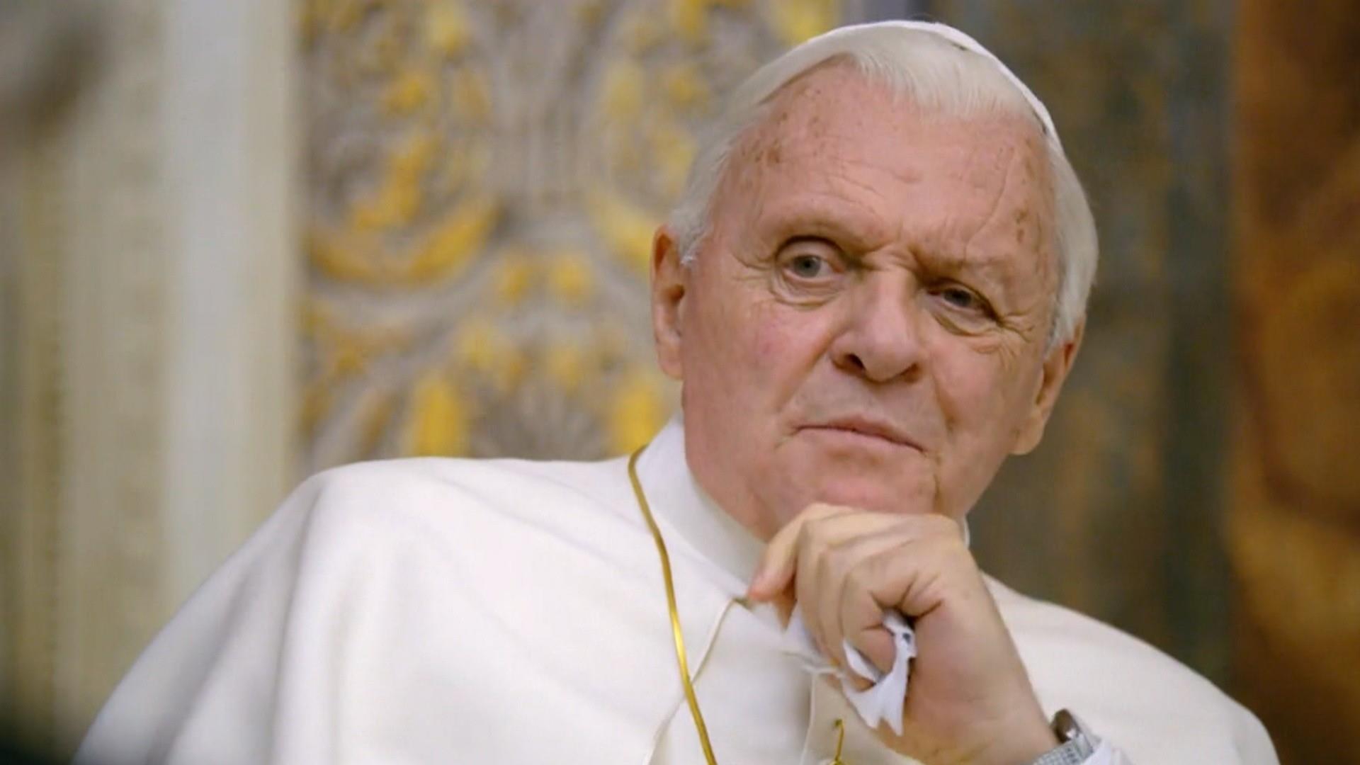The British actor participated in the film about Benedict XVI made by Netflix.  (Netflix)