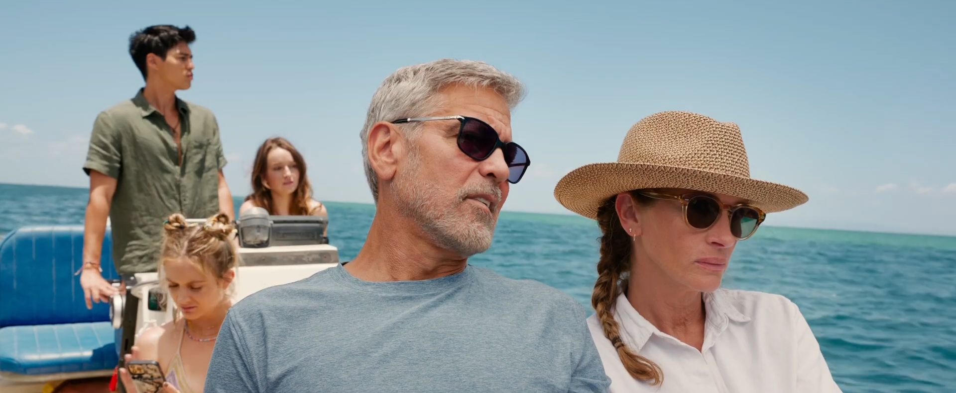 George Clooney was in the company of his family while filming this movie.  (Universal Pictures)