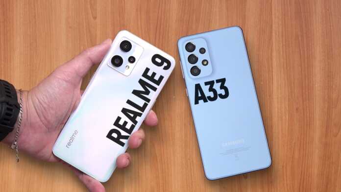 Galaxy A33 vs realme 9: qual celular intermediário oferece o melhor custo-benefício? | Comparativo