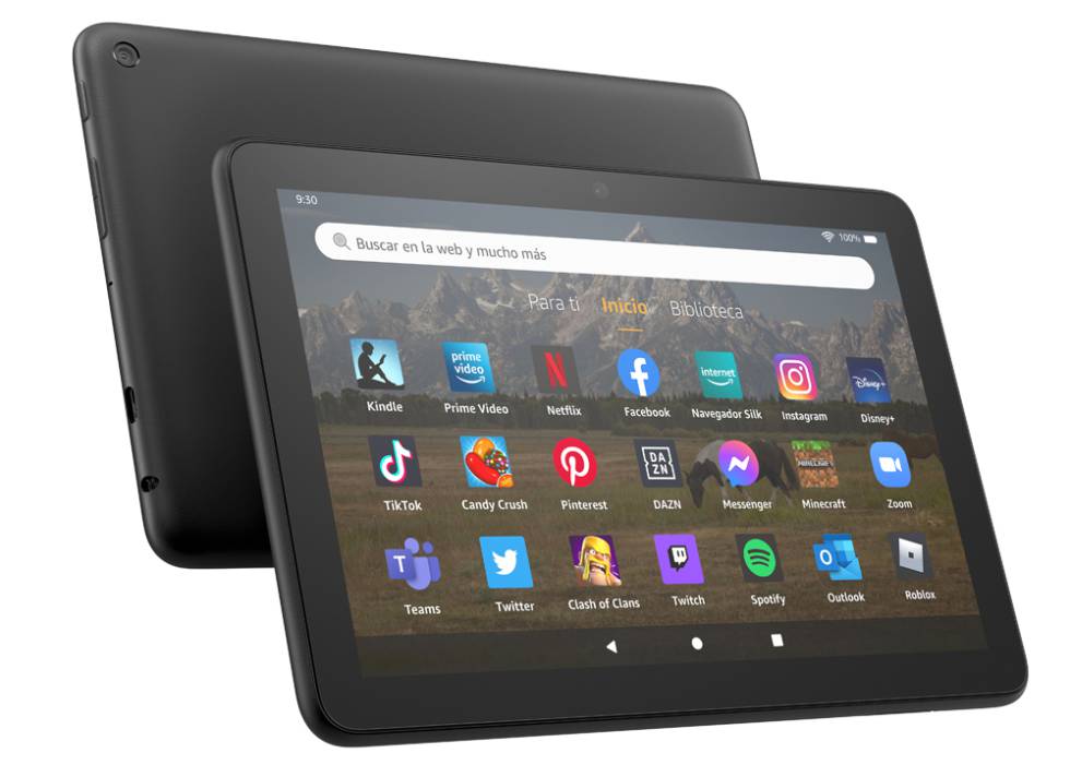 New Amazon Fire 8 HD tablet in black