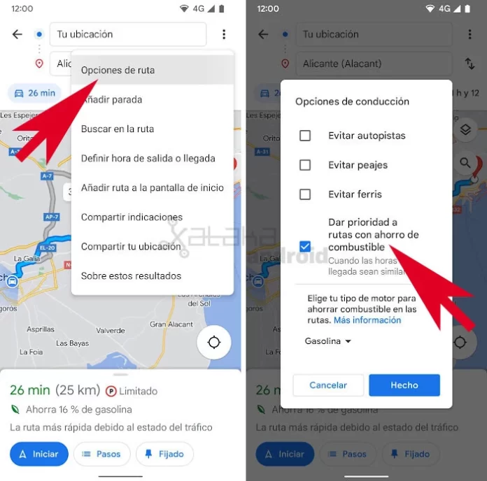 Google Maps Routes Saving