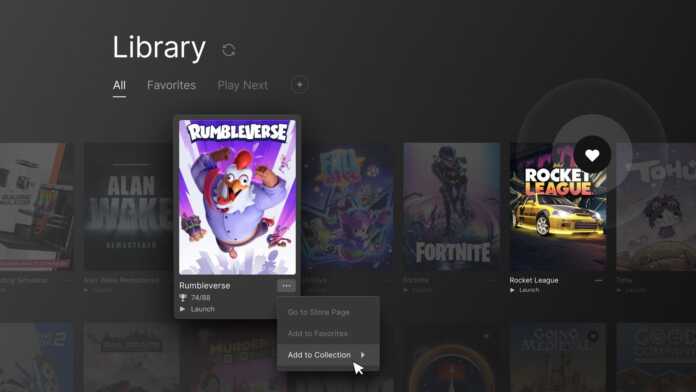 Epic Games Store finally lets you organize games into folders

